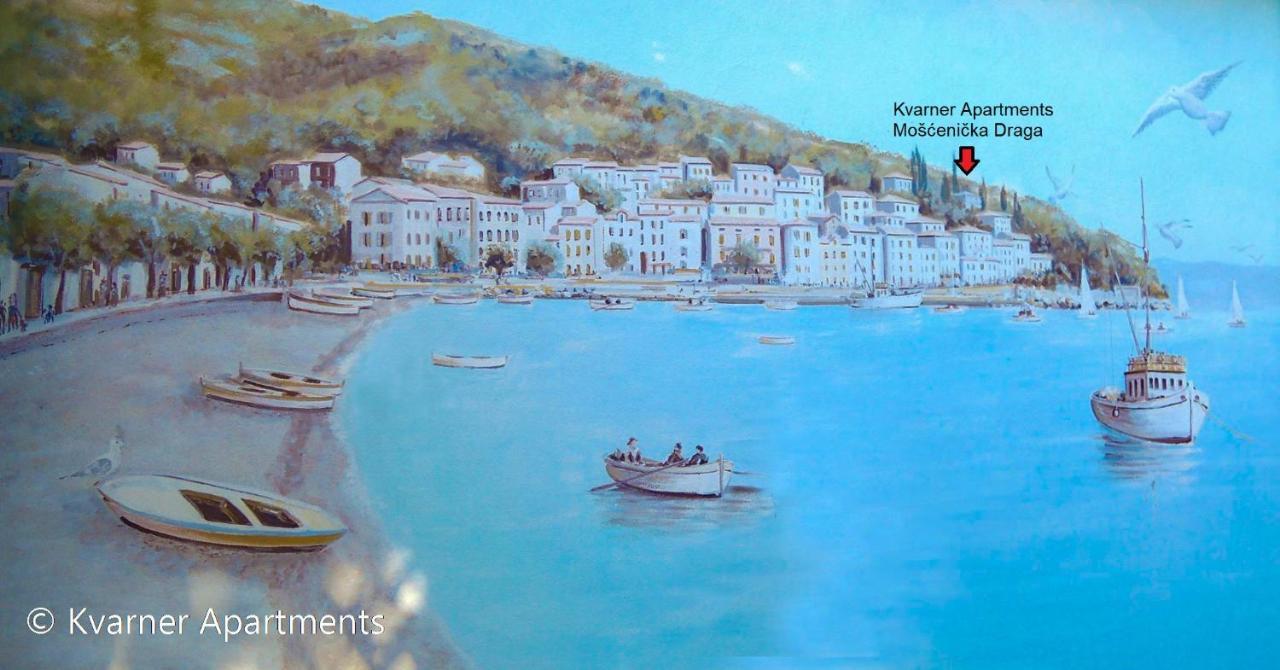 Kvarner Apartments - มอชเชนิชกา ดรากา ภายนอก รูปภาพ